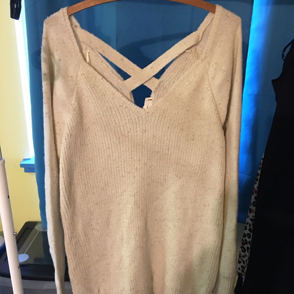 NWT Jessica Simpson maternity tunic - metallic